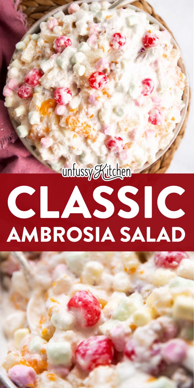 Classic Ambrosia Salad Recipe - Unfussy Kitchen