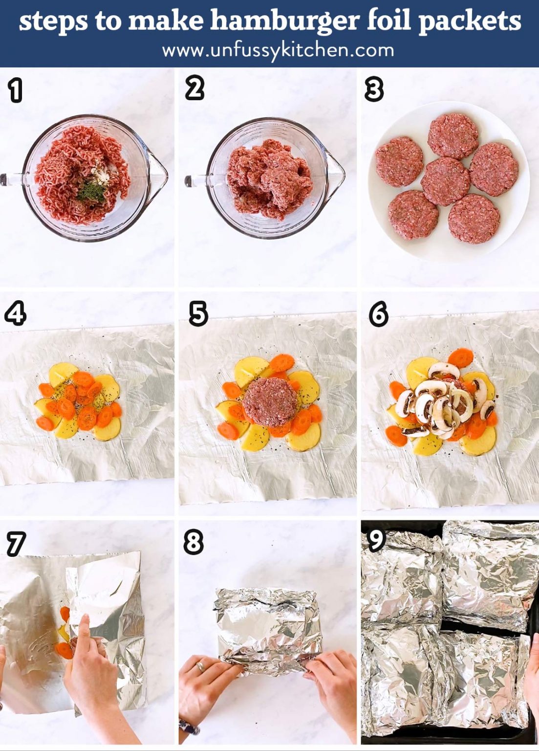 Hamburger Foil Packets Unfussy Kitchen