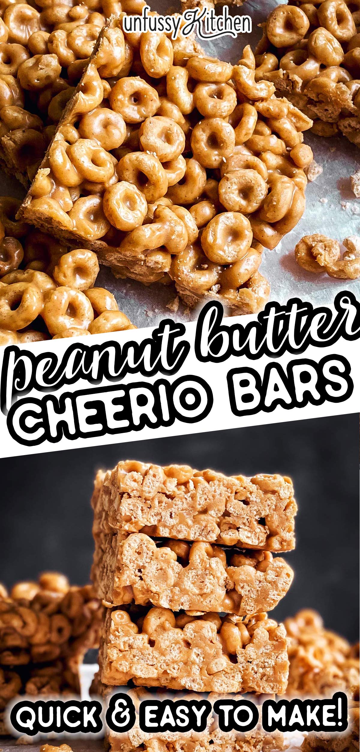 Cheerio Peanut Butter Bars Recipe Unfussy Kitchen