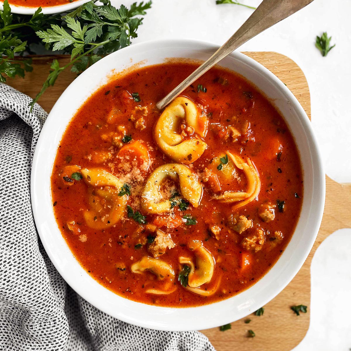 Crockpot Tortellini Soup