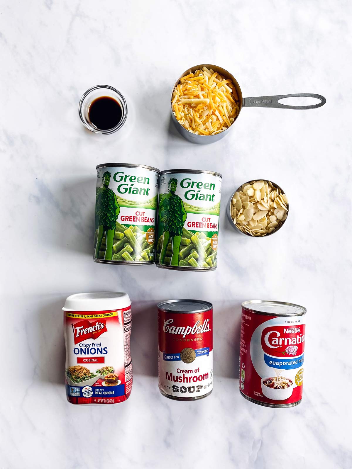 ingredients for green bean casserole
