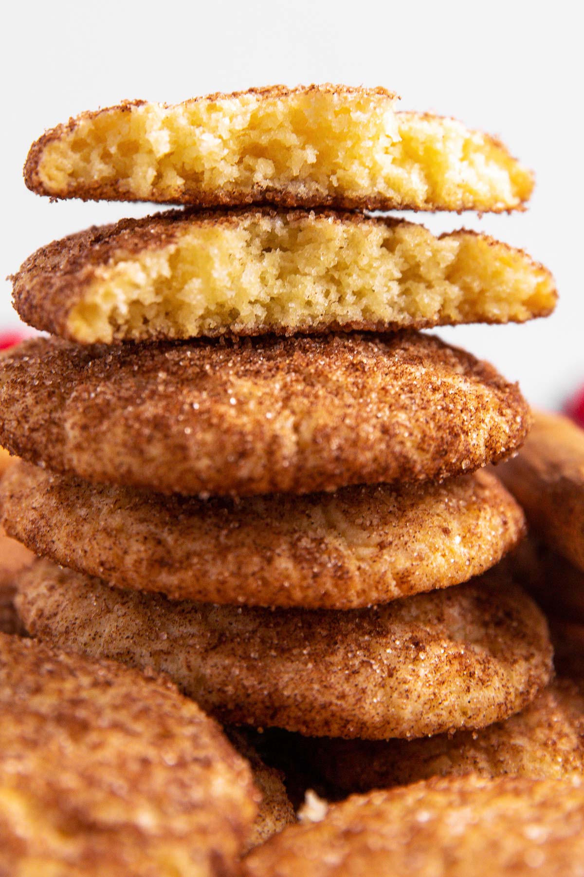 stack of cake mix snickerdoodles