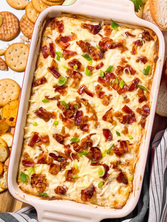 Creamy Hot Onion Dip with Bacon Recipe Unfussy Kitchen
